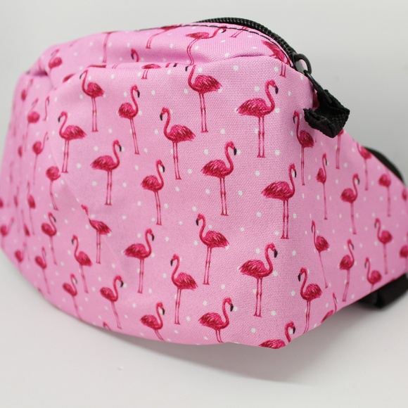 Fanny Pack Waist Bag with Flamingo Print NWT - Picture 2 of 5